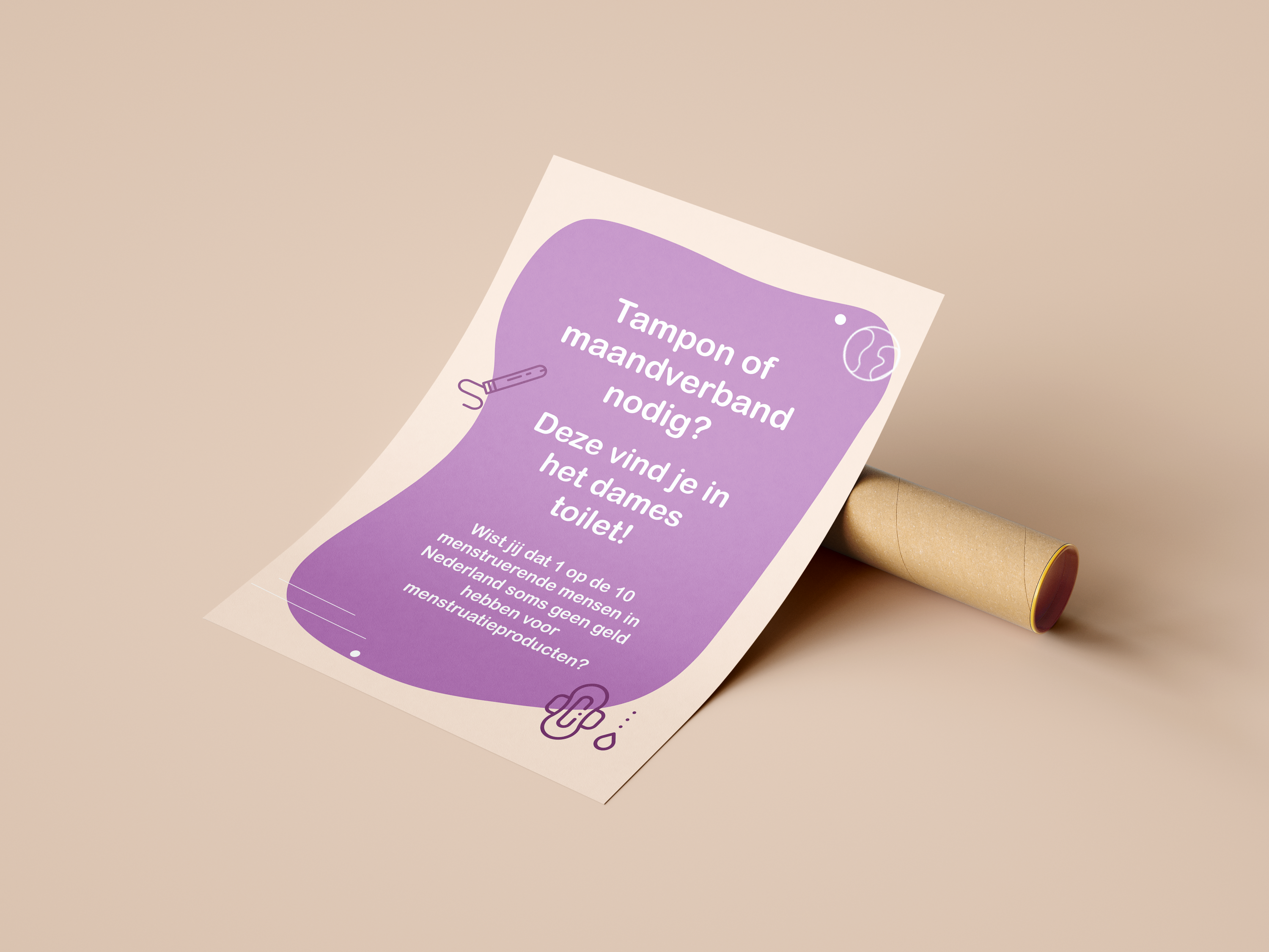 1 / 10 menstruerende mensen heeft soms geen geld voor tampons of maandverband 